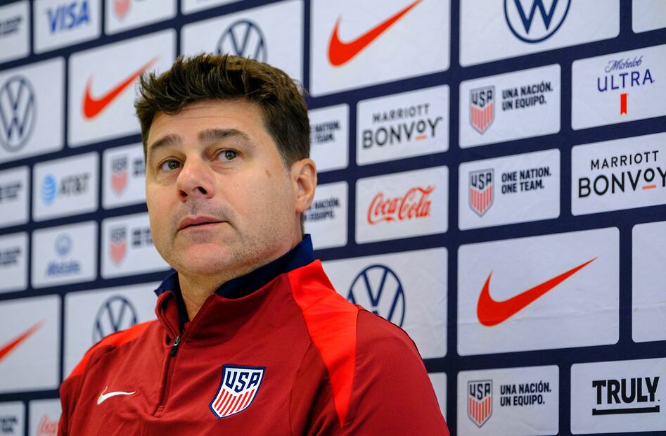 Mauricio Pochettino en conferencia de prensa, previo a los duelos amistosos que disputará Estados Unidos en la Fecha FIFA de octubre - Foto: AP