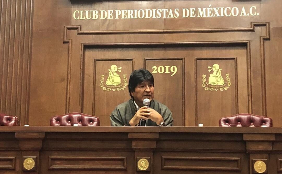Evo Morales negó revelar el lugar dónde se hospeda ahora. Foto: Ariadna García / EL UNIVERSAL