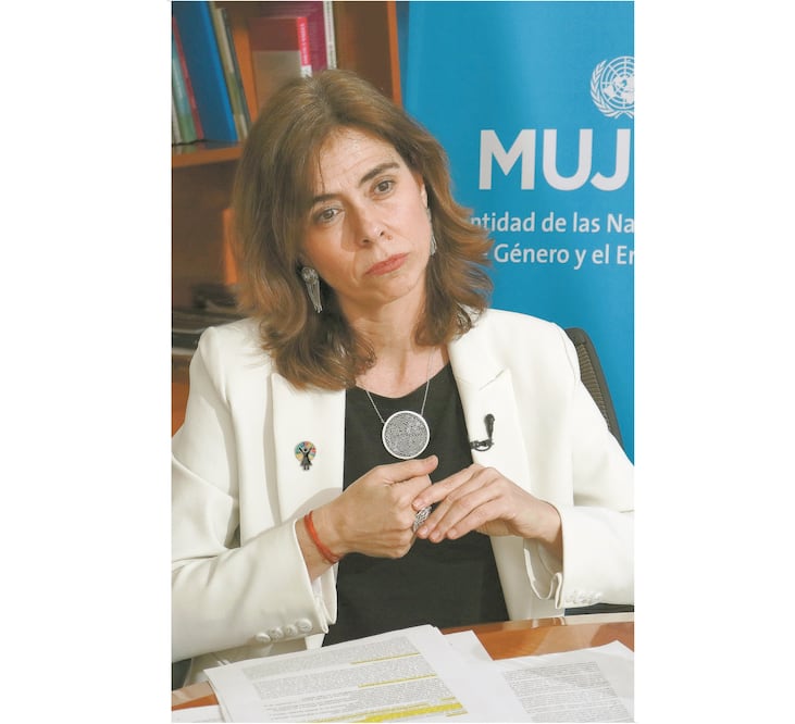 Belén Sanz Luque, representante de ONU Mujeres en México. Foto: FERNANDA ROJAS. EL UNIVERSAL