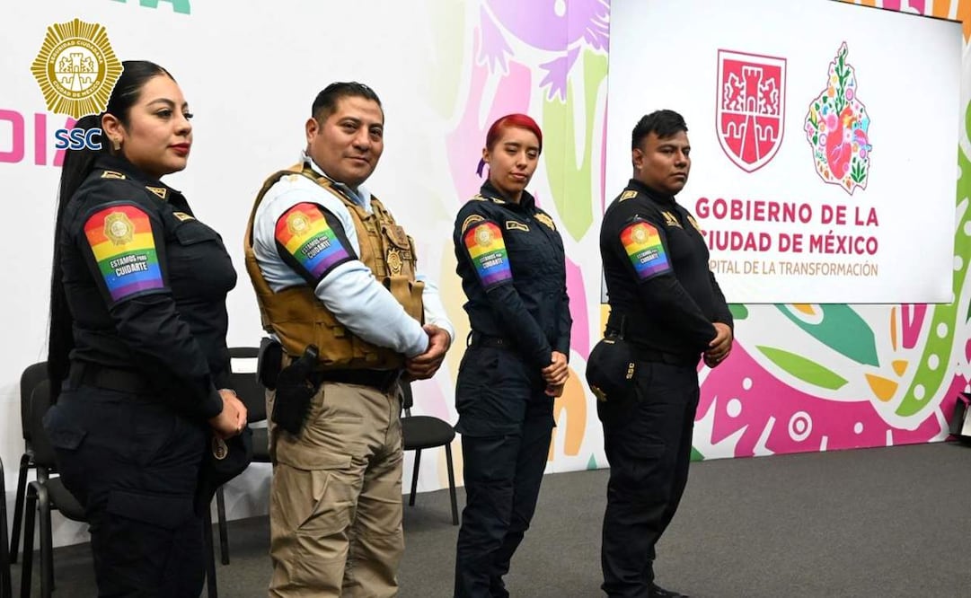 Policías capitalinos de la comunidad LGBTTTIQ+ participarán en la marcha del orgullo. Foto: Especial
