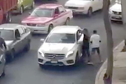 Video muestra asalto a conductores en Á. Obregón 