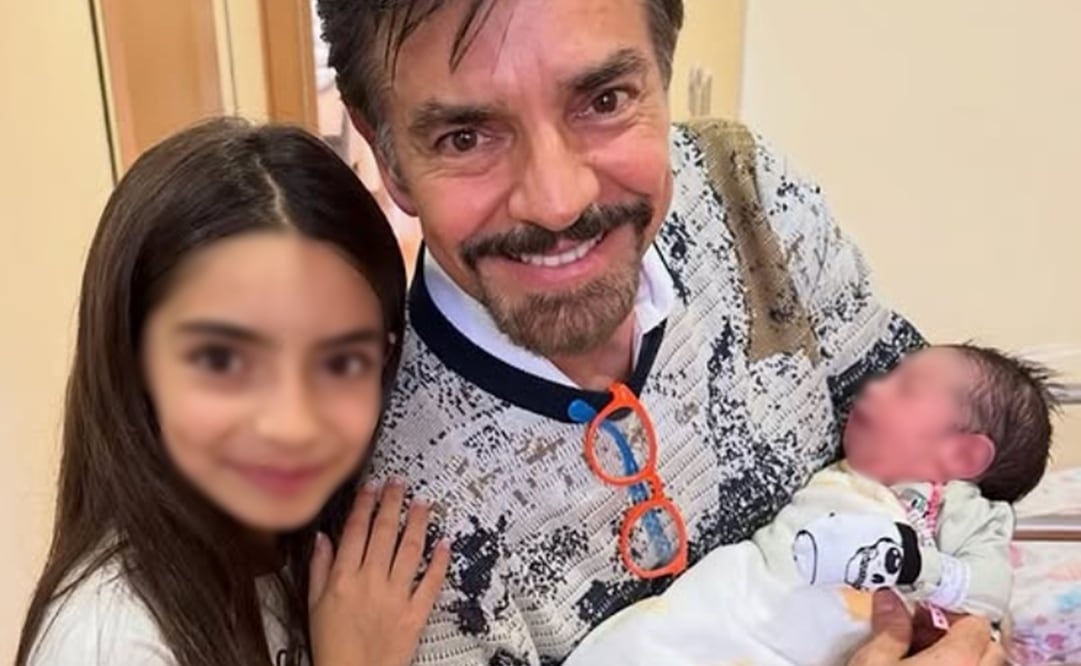 Eugenio Derbez junto a su hija Aitana y su nieta Tessa. Foto: Instagram oficial.