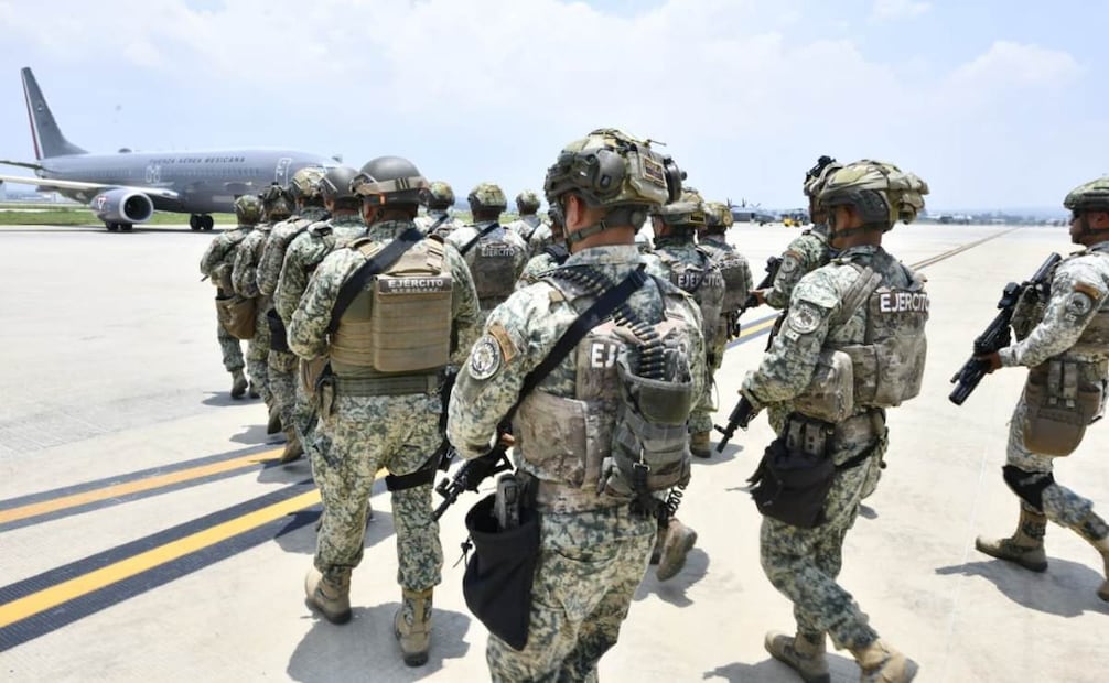 Elementos del Cuerpo de Fuerzas Especiales del Ejército mexicano con destino a Culiacán, Sinaloa. Foto: Especial