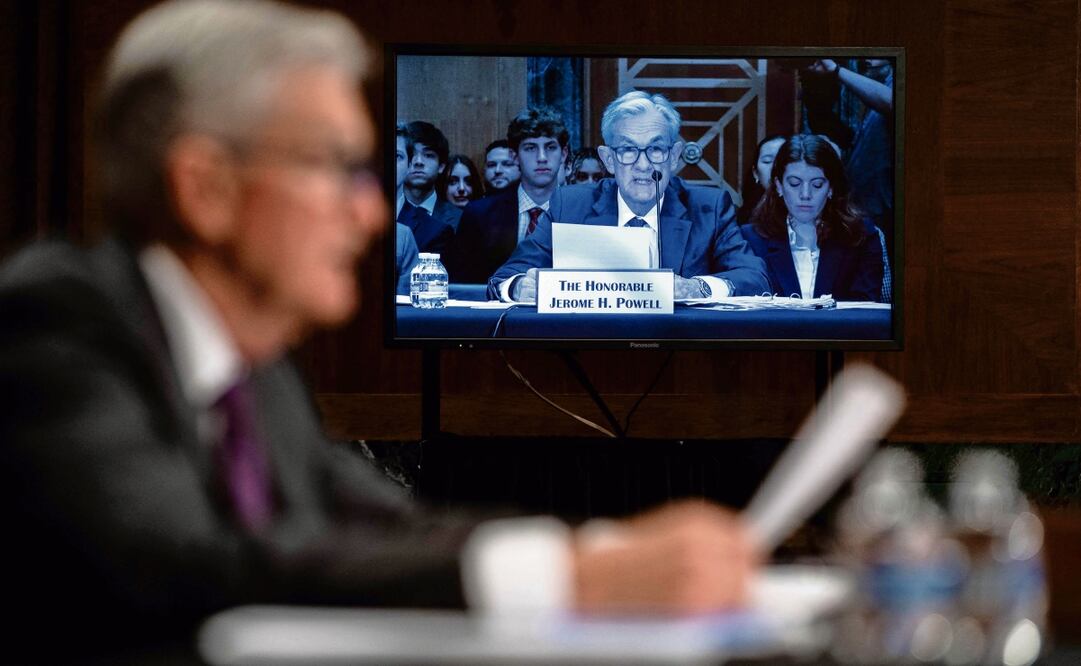 En el segundo día de su comparecencia semestral ante la Cámara y el Senado, Jerome Powell, titular de la Fed, dijo que los consumidores quizás tendrán que asumir parte del costo de los impuestos a las importaciones. Foto: Kent Nishimura / AFP