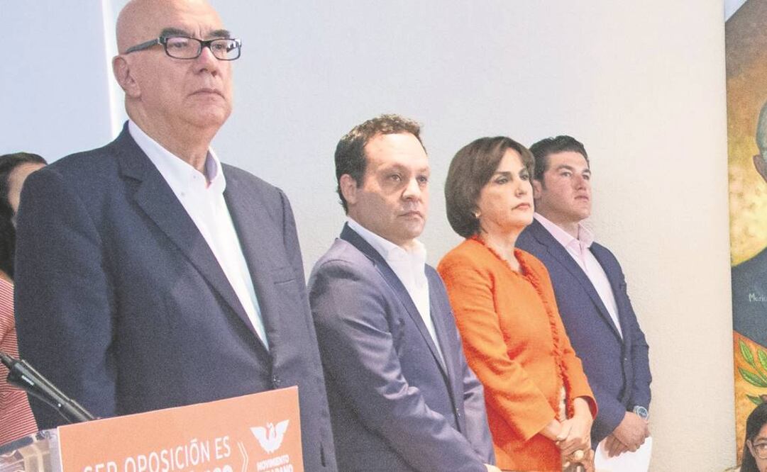 Respaldo. Dante Delgado y Patricia Mercado, entre otros legisladores de MC, mandaron el mensaje de apoyo a López Obrador (ARCHIVO EL UNIVERSAL)