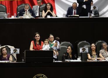 Diputada sube a la tribuna con bebé en brazos y dice: "yo también estoy hasta la madre"