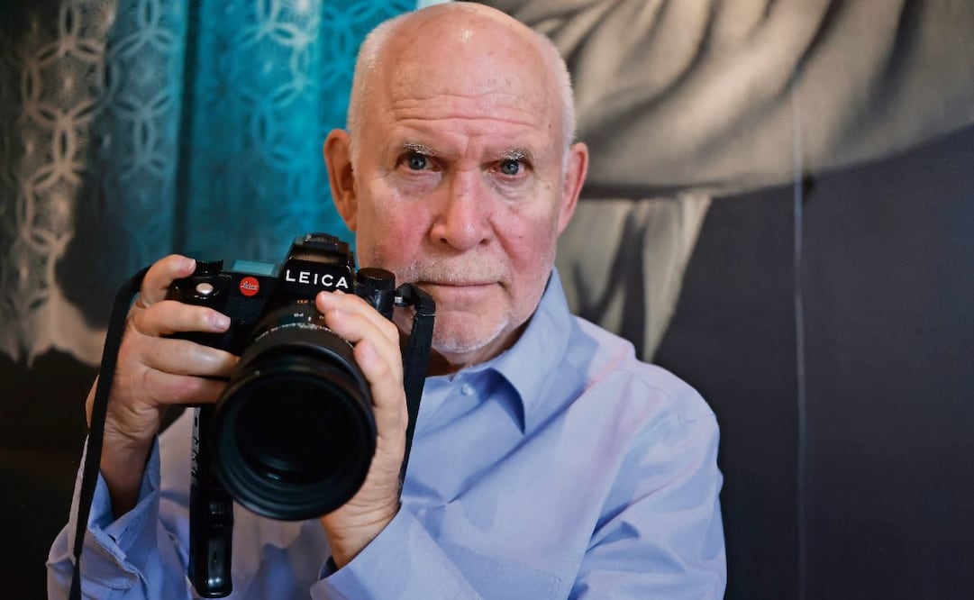 Steve McCurry ofreció un par de charlas en el Museo Franz Mayer, como parte del programa público de la exposición del World Press Photo 2025. Foto: Fernanda Rojas / EL UNIVERSAL