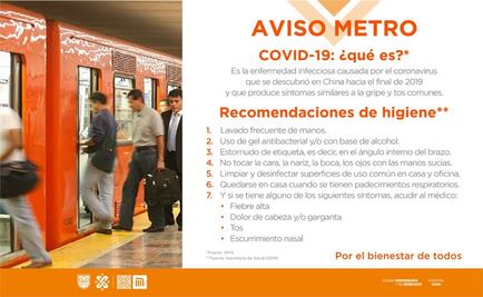 Por coronavirus, intensifican medidas preventivas y de higiene en el Metro