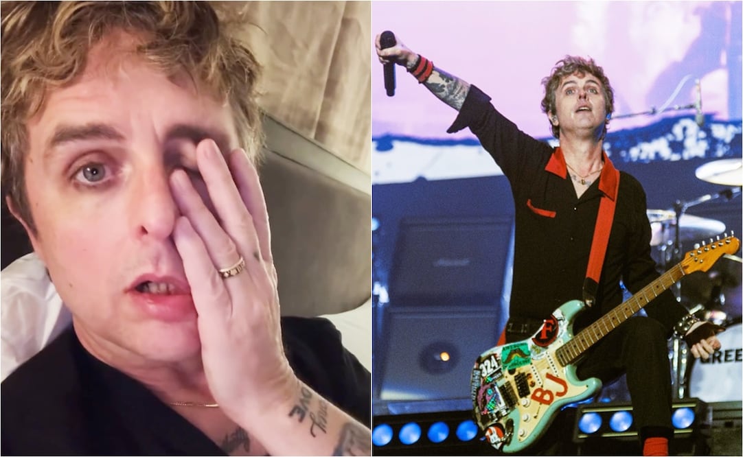 Billie Joe Armstrong, líder de Green Day.
Fotos: Instagram y EL UNIVERSAL / Yaretzy M. Osnaya