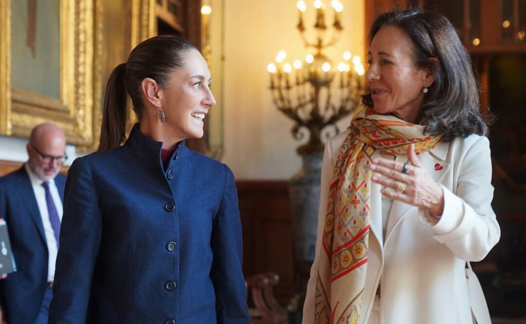 Claudia Sheinbaum y Ana Botín. Foto: Presidencia