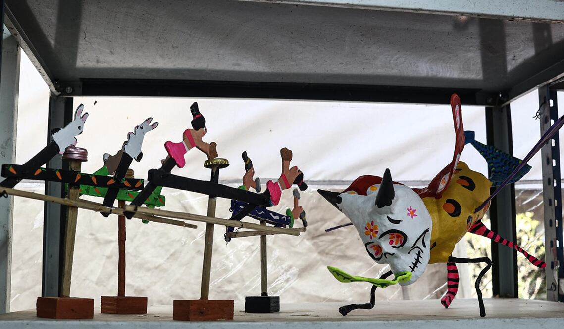 Juguetes artesanales en la colonia Roma. Foto: Gabriel Pano/EL UNIVERSAL