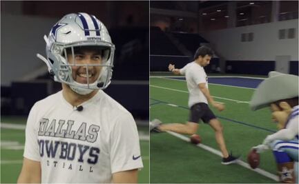 VIDEO: Checo Pérez y su divertida aparición como receptor de los Dallas Cowboys