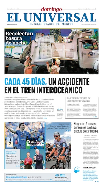 Portada impresa del 26 de julio