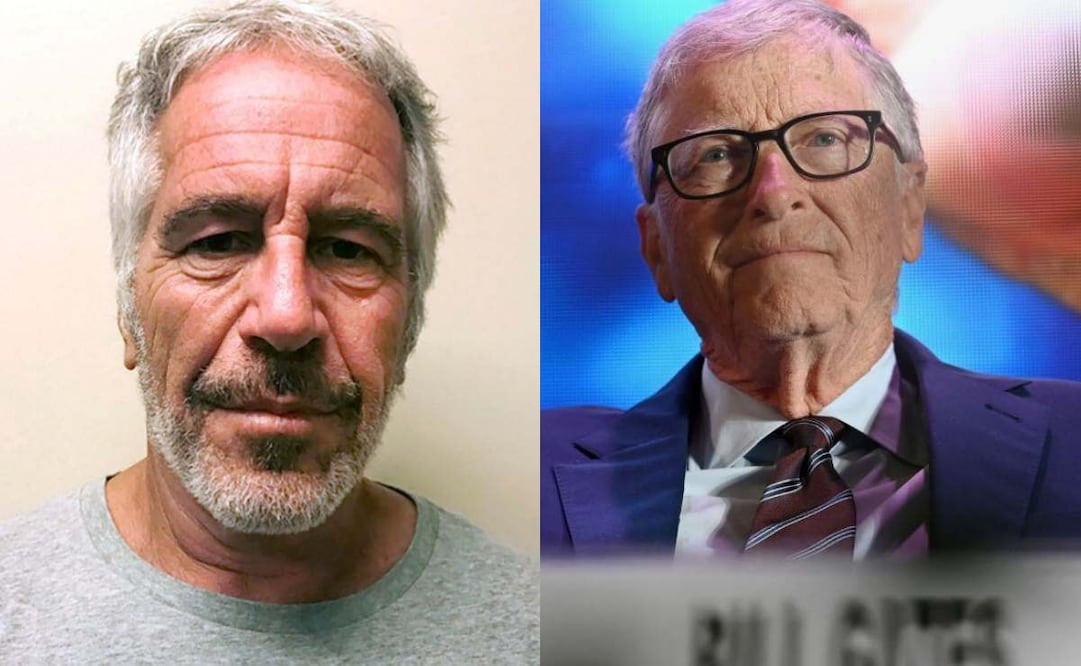 Jeffrey Epstein y Bill Gates. (21/07/26) Fotos: Archivo EL UNIVERSAL
