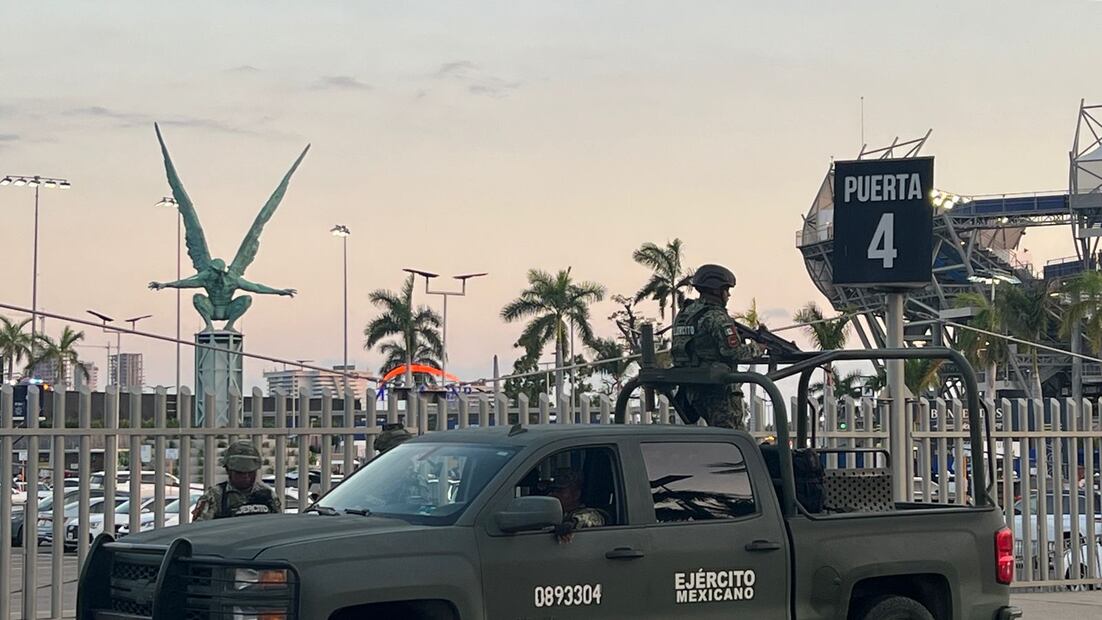 Dispositivode seguridad en el Abierto Mexicano de Tenis - Foto: Fernanda Dávalos/EL UNIVERSAL