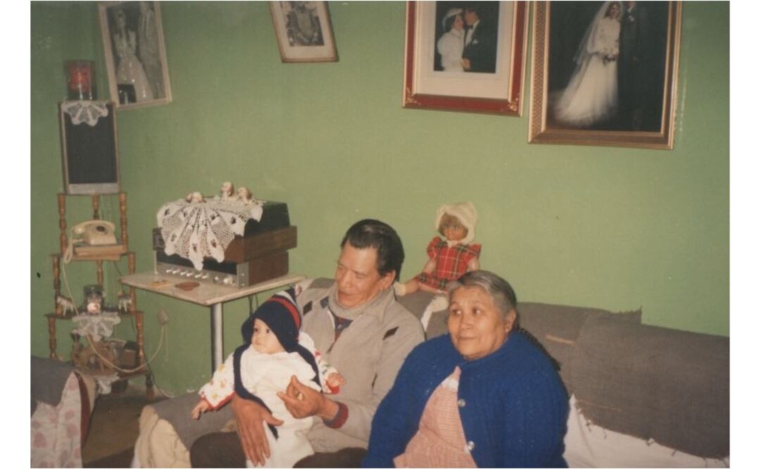 Con foto y tuit, Delfina honra a su padre de oficio albañil