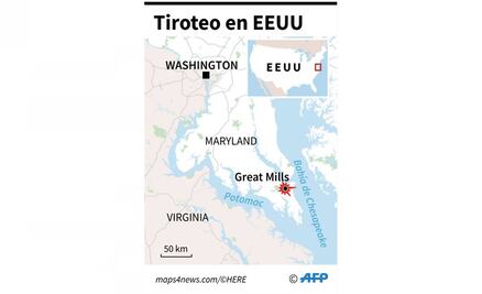 Tiroteo en Maryland: Policía reporta 3 heridos, incluido el agresor