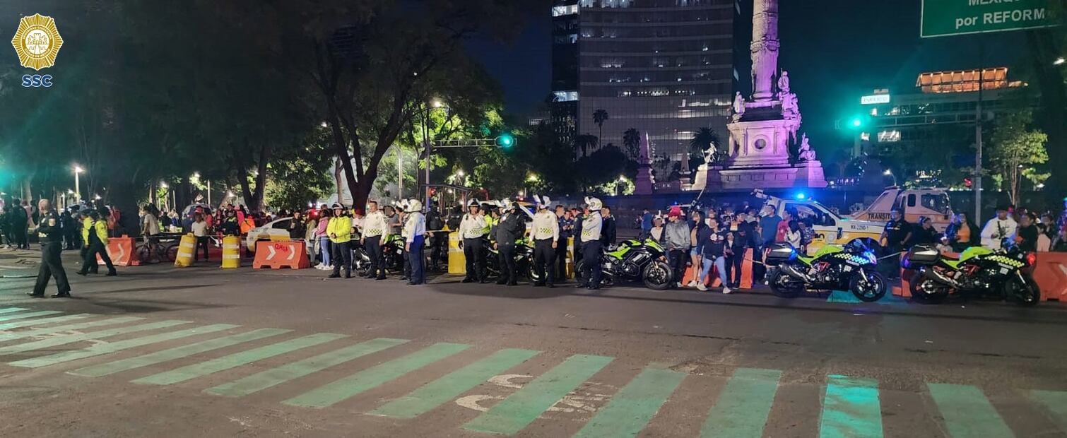 SSC realizó un operativo por la Mega Rodada del Terror. FOTO: Especial/EL UNIVERSAL/