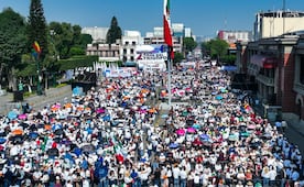 Delfina Gómez reúne a 60 mil personas en Tlalnepantla; respaldan a Sheinbaum durante informe por aniversario de su triunfo