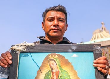 "El frío pegó, pero la fe pudo más"; peregrinos desafían bajas temperaturas en la Basílica