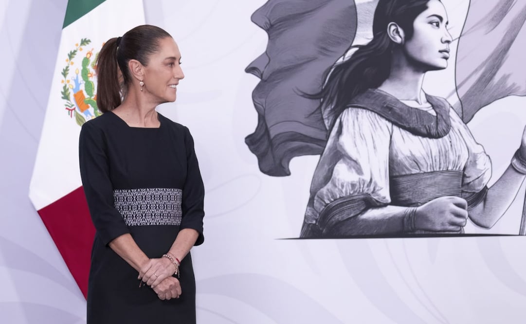 Claudia Sheinbaum Pardo en su conferencia matutina del 27 de abril de 2026. Foto: Diego Simón / EL UNIVERSAL