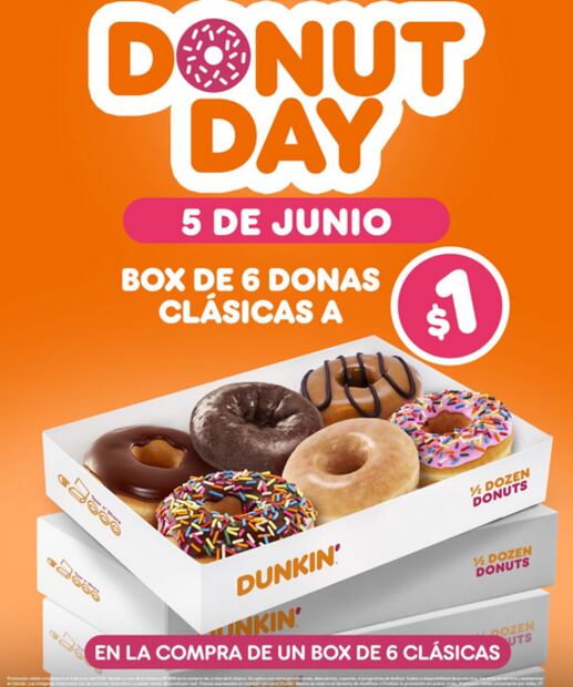 Aprovecha las ofertas para comprar donas en tu establecimiento favorito. Foto: Instagram @dunkin_mx