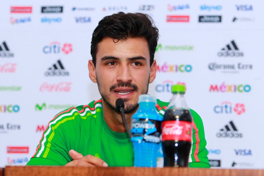 Imago7. Oswaldo Alanís en conferencia de prensa previo al juego ante Trinidad y Tobago