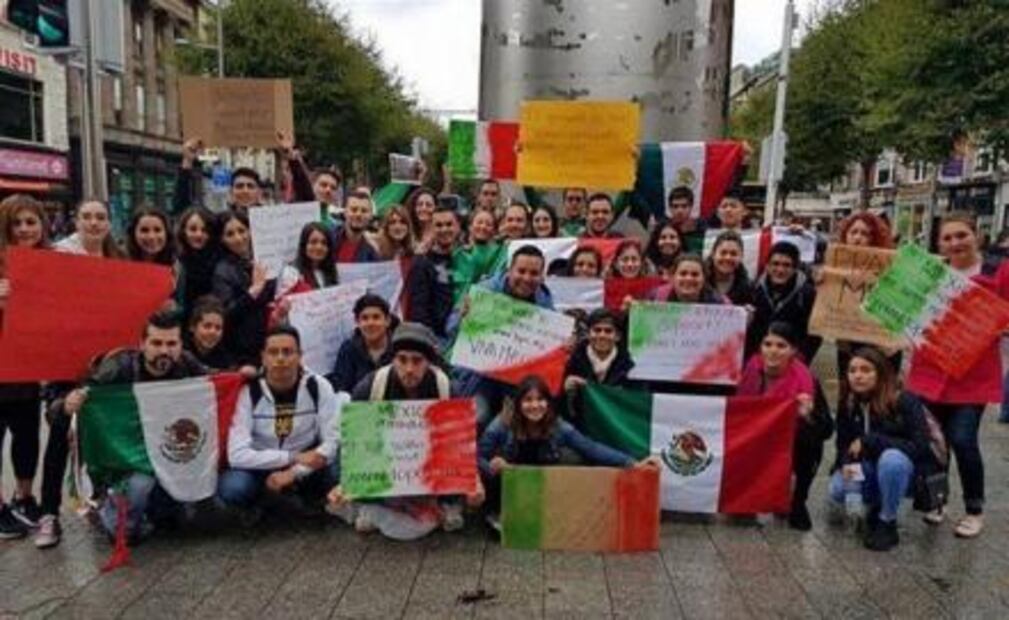 Mexicans abroad raise money for earthquake victims