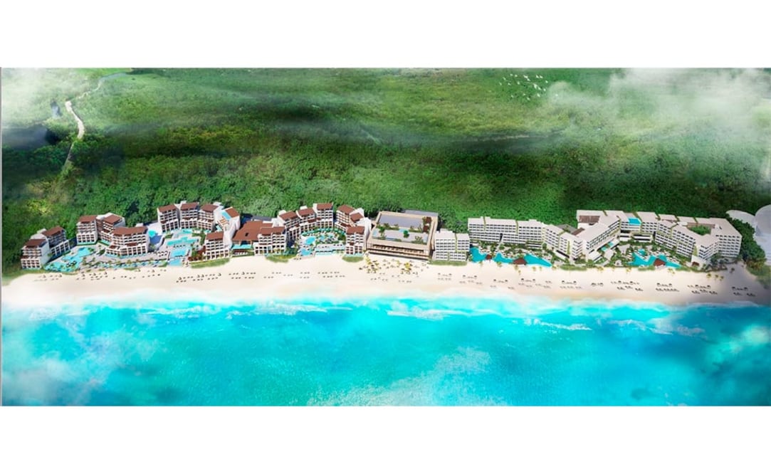 Foto: Live Aqua Beach Resort Riviera Cancún y Grand Fiesta Americana Riviera Cancún.