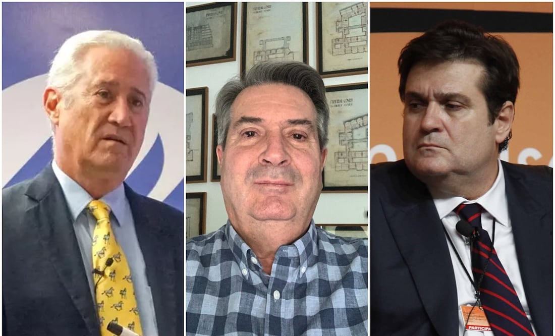 Enrique Coppel Luken, Alberto Coppel Luken y Agustín Coppel. Foto: Tec de Monterrey/ Pronatura / Archivo. EL UNIVERSAL