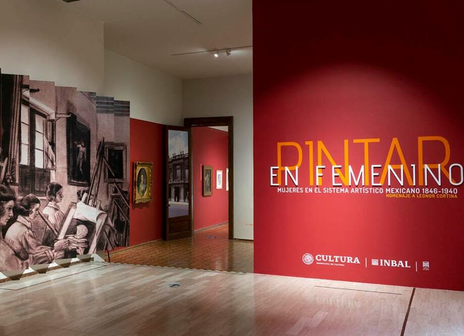 Exposición "Pintar en femenino". Foto: Vía Museo Nacional de San Carlos.