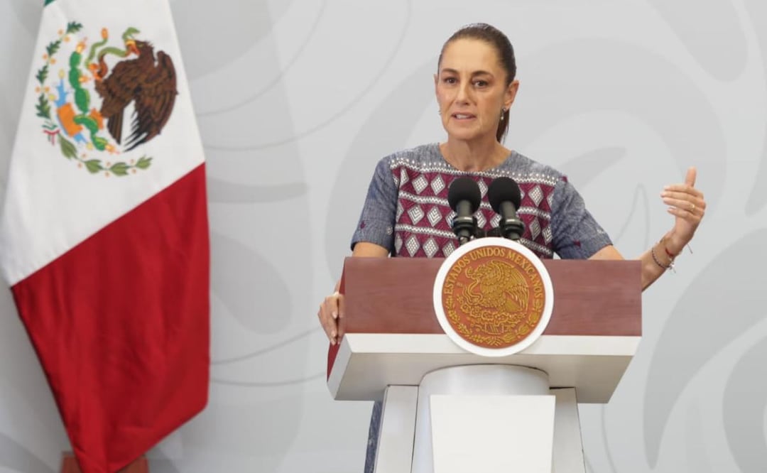 Presidenta Claudia Sheinbaum durante su conferencia desde el Centro Cultural del México contemporáneo en el centro histórico de la CDMX (01/05/2026). Foto: Carlos Mejía / EL UNIVERSAL