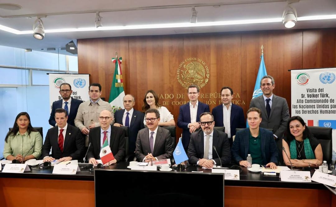 El alto comisionado de las Naciones Unidas para los Derechos Humanos, Volker Türk, en el Senado de la República. Foto: Especial