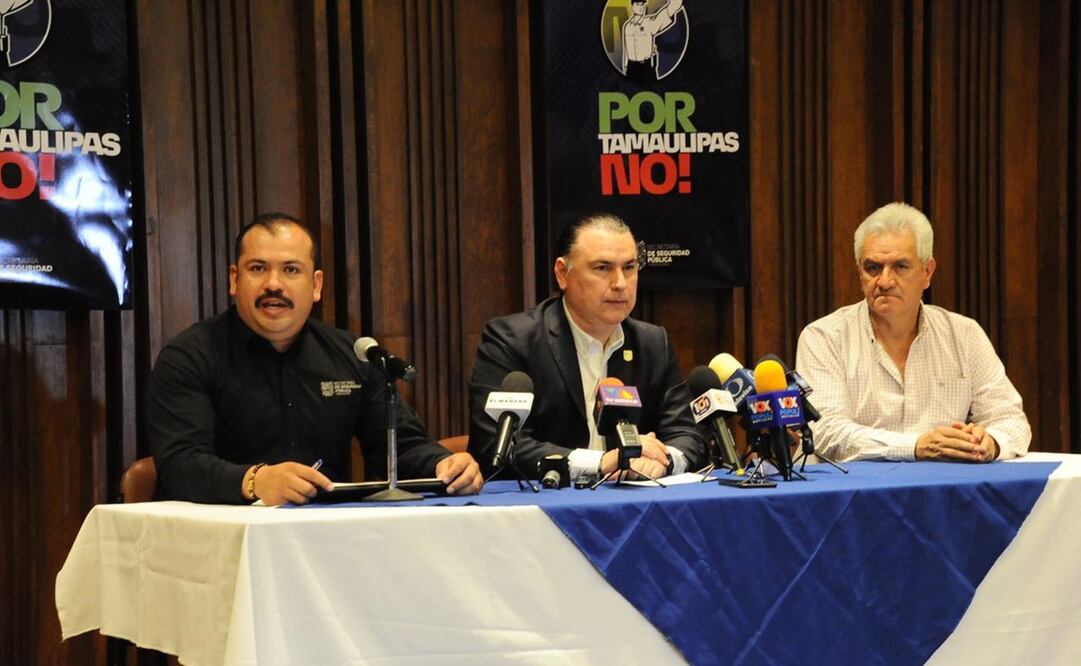 Gerardo Peña, secretario general del gobierno de Tamaulipas, presentó la campaña “Por Tamaulipas No!”. Foto: Especial