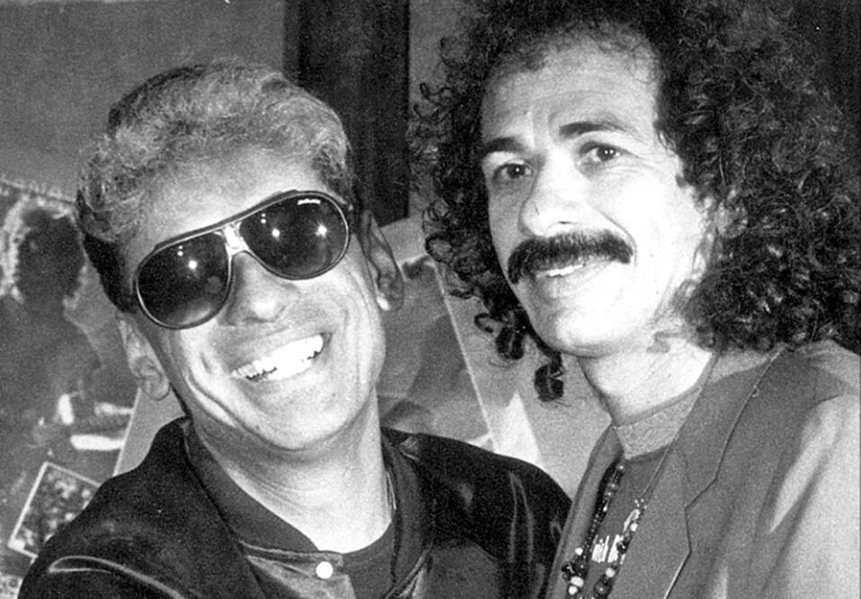 Javier Bátiz y Carlos Santana, dos de los guitarristas más importantes en la historia del rock en español.
Foto: EL UNIVERSAL, archivo