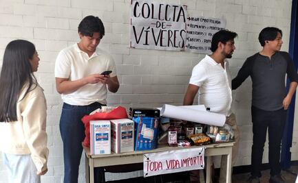 Estudiantes de la UNAM recolectan víveres y materiales de curación para apoyar a familias afectadas por explosión en Iztapalapa