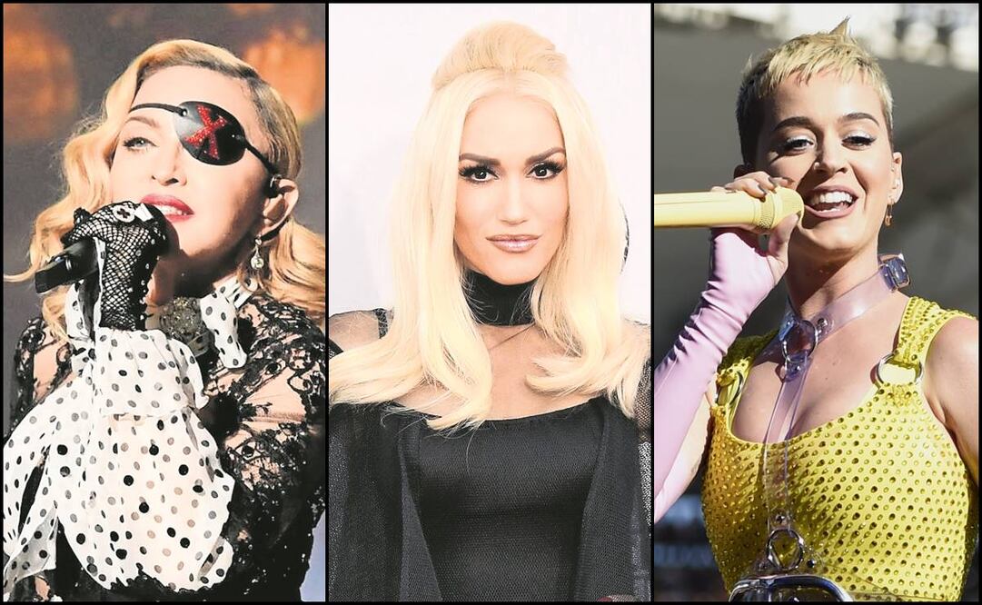 Madonna, Gwen Stefani y Katty Perry. Foot: Archivo/ EL UNIVERSAL