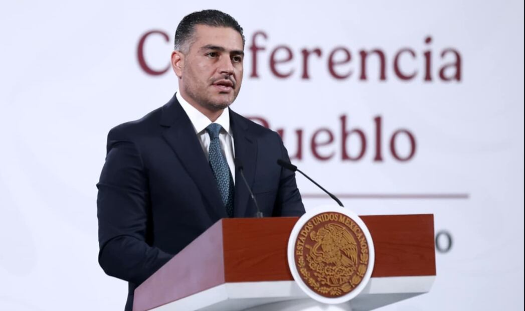 Omar García Harfuch, titular de la Secretaría de Seguridad y Protección Ciudadana (SSPC), destacó la estrategia de seguridad implementada en lo que va del  año de gobierno para atacar a los grupos de la delincuencia. Foto: Fernanda Rojas/EL UNIVERSAL