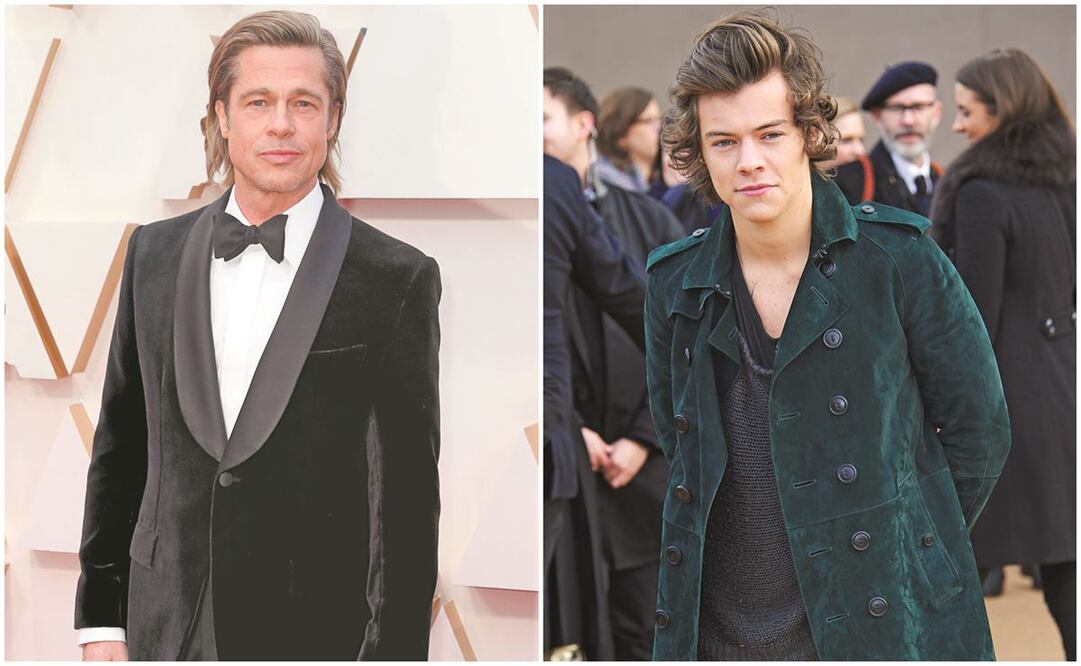 Brad Pitt y Harry Styles. Foto: Archivo