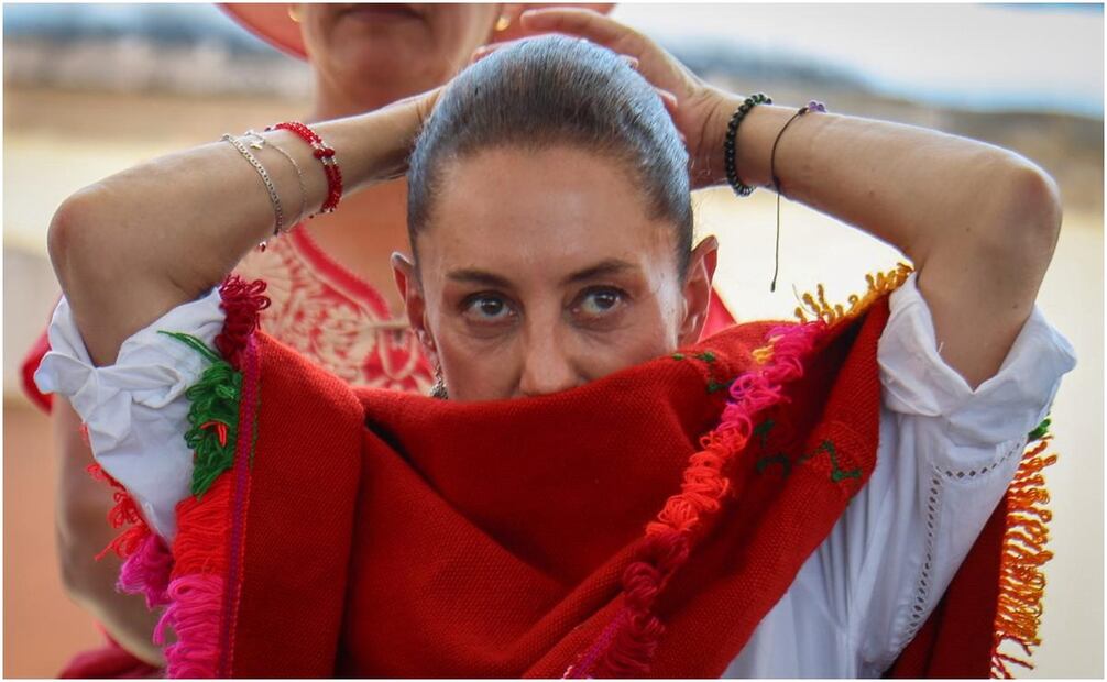 Claudia Sheinbaum en Chinameca, Morelos. Foto: Diego Simón/EL UNIVERSAL