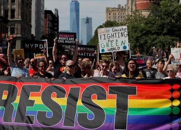Realizan en NY marcha del Orgullo LGBTTTI
