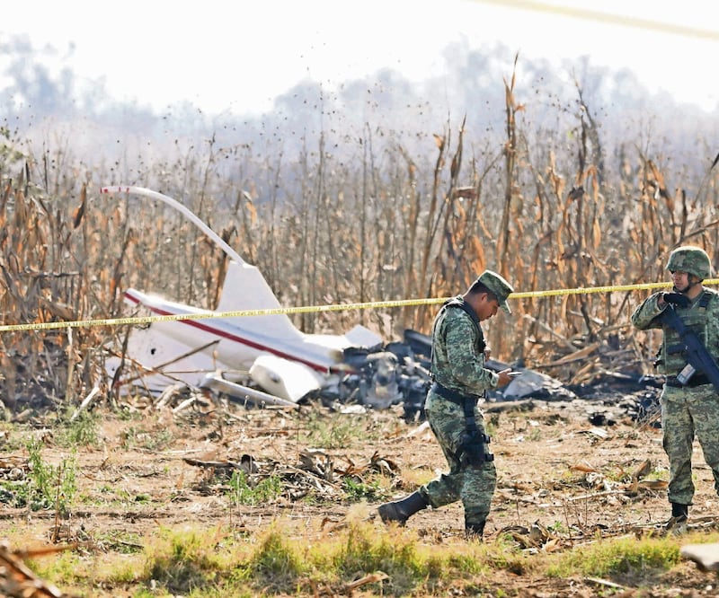 El 24 de diciembre de 2018 cayó el helicóptero en el que viajaban la exgobernadora de Puebla Martha Erika Alonso y su esposo Rafael Moreno Valle. ARCHIVO EL UNIVERSAL