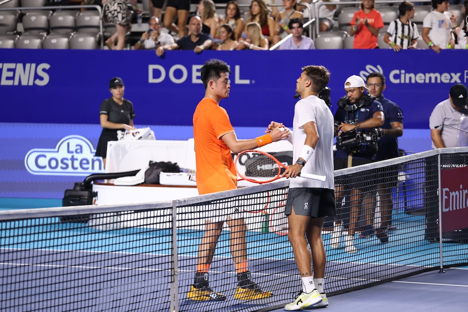 Flavio Cobolli y Wu Yibing en el Abierto Mexicano de Tenis - Foto: Esteban Torreblanca/EL UNIVERSAL