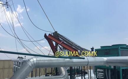 Reportan caída de antena en Bosques de las Lomas