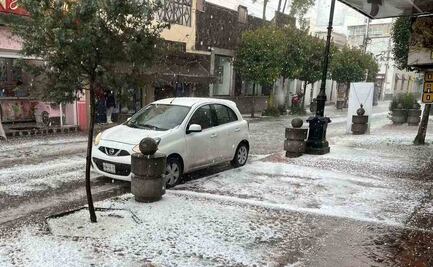Reportan fuerte granizada y lluvia torrencial en varios municipios del Edomex; Protección Civil activa protocolo preventivo