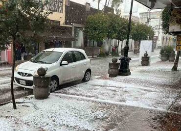 Reportan fuerte granizada y lluvia torrencial en varios municipios del Edomex; Protección Civil activa protocolo preventivo