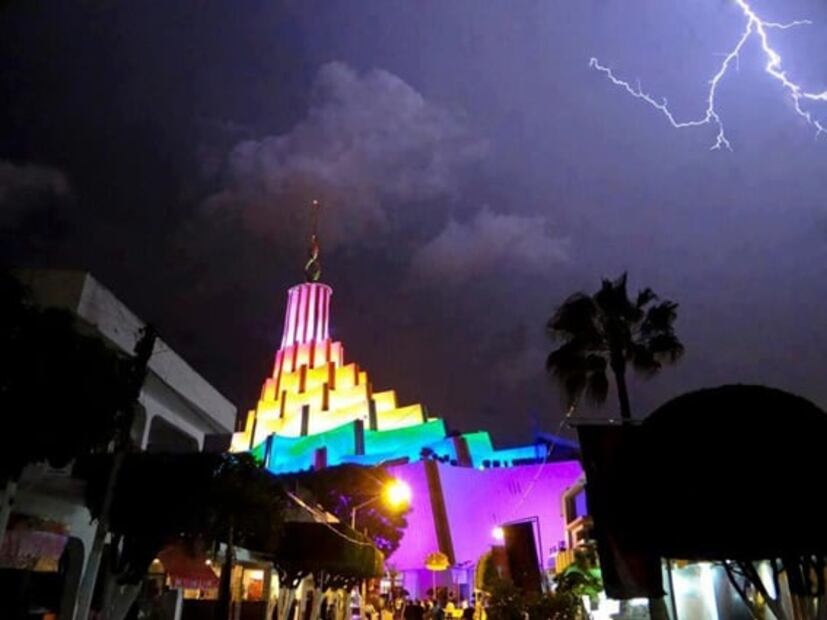 Así es el templo de la Iglesia de la Luz del Mundo