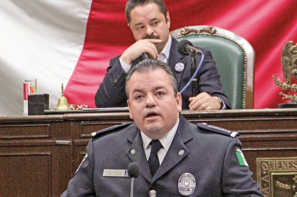 Mensaje. Jesús Alberto Capella Ibarra, jefe policiaco, dice que las amenazas en su contra son por la aprehensión de 112 personajes vinculados a Los Rojos (ARCHIVO. EL UNIVERSAL)