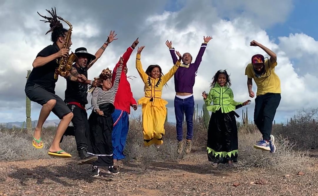 El tacvbo forma parte de la canción “HAX HINO CAFFT (Agua llega a mí)”, para la Nación Comca’ac. Foto: Somos Aguaviva Colectiva.
