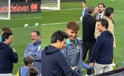 Checo Pérez presente en el juego de América vs Inter Miami; Messi arrancó de titular